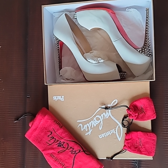 Christian Louboutin 120mm spiked heels 39.5. - Picture 11 of 15
